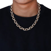 15mm Iced Link Chain - Gold